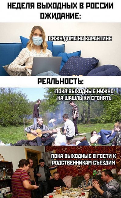 Карантин, самоизоляция и коронавирус